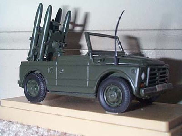 Fiat Campagniola with rocket launcher
