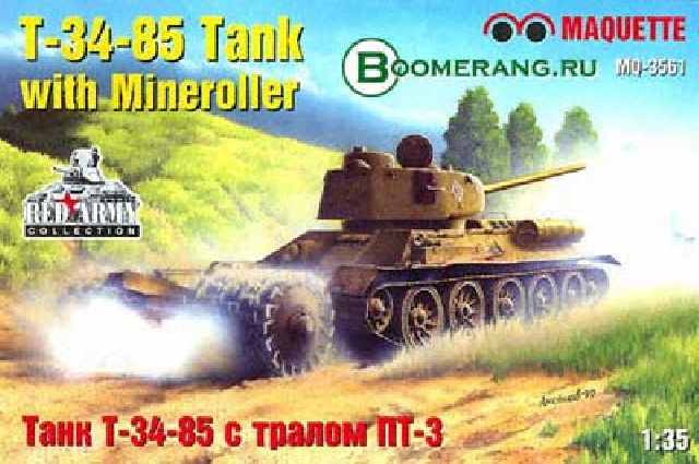T-34-85 with Mineroller
