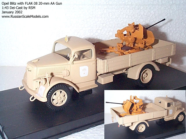 Opel Blitz with Flak-38 Afrika Corps Factory-New G