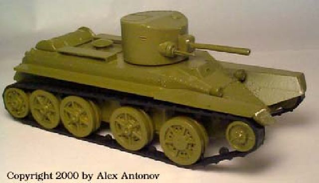 1932 Soviet BT-2 Light Tank gun + m/g